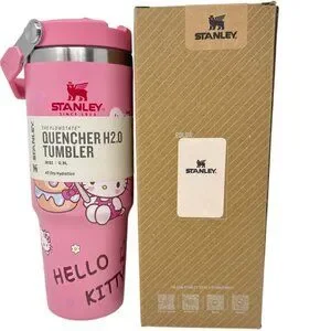 Stanley Hello Kitty Quencher H2.0 Tumbler 30oz Pink